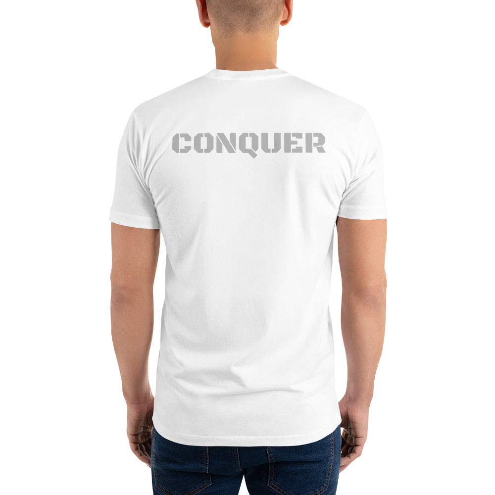 Short Sleeve T-shirt- Silver -Conquer