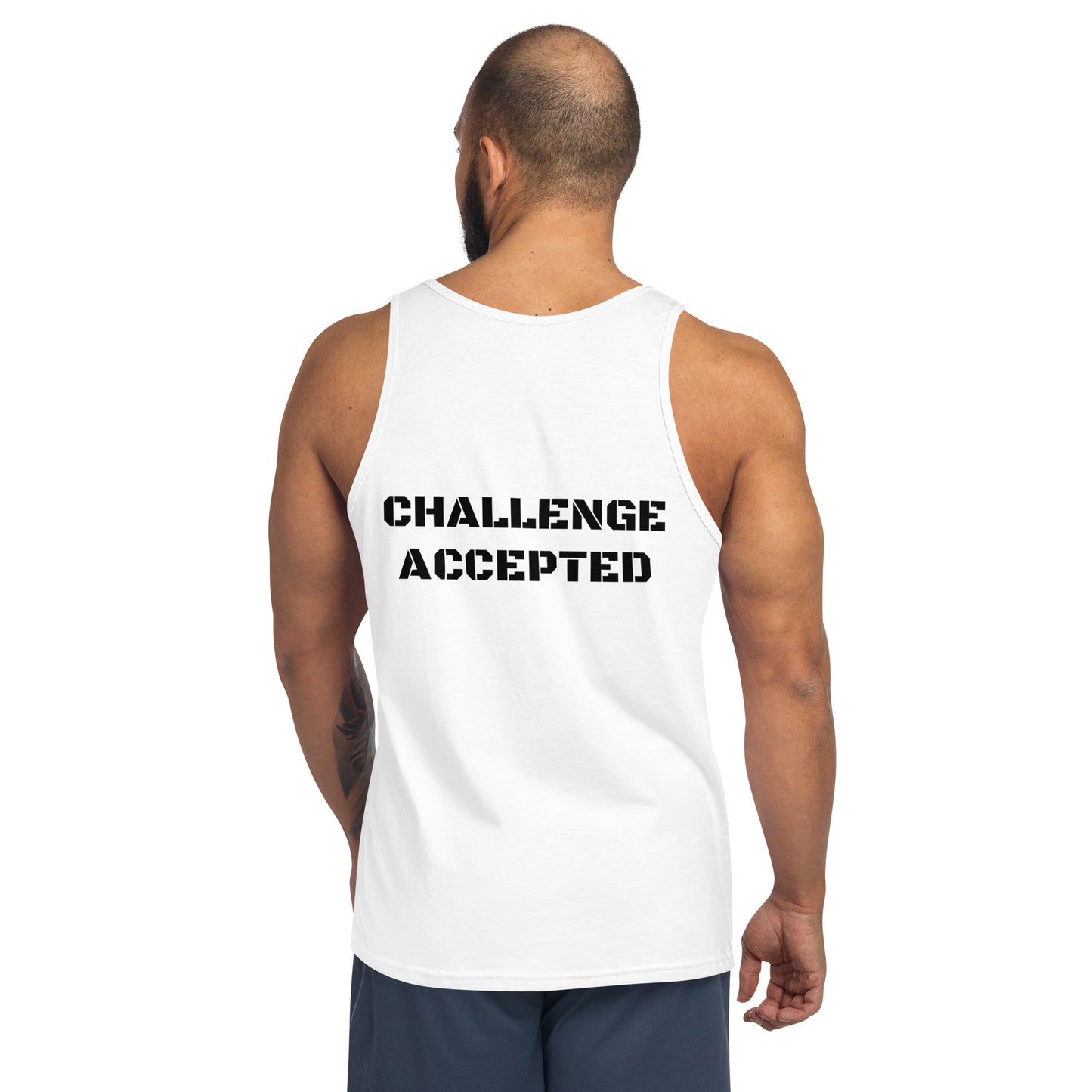 Tank Top- Black-Challenge Accepted