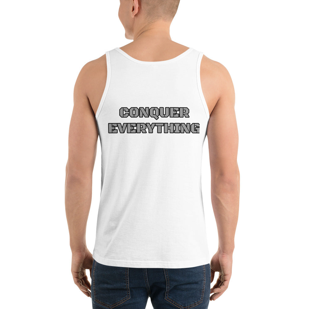 Tank Top- silver warrior- conquer everything