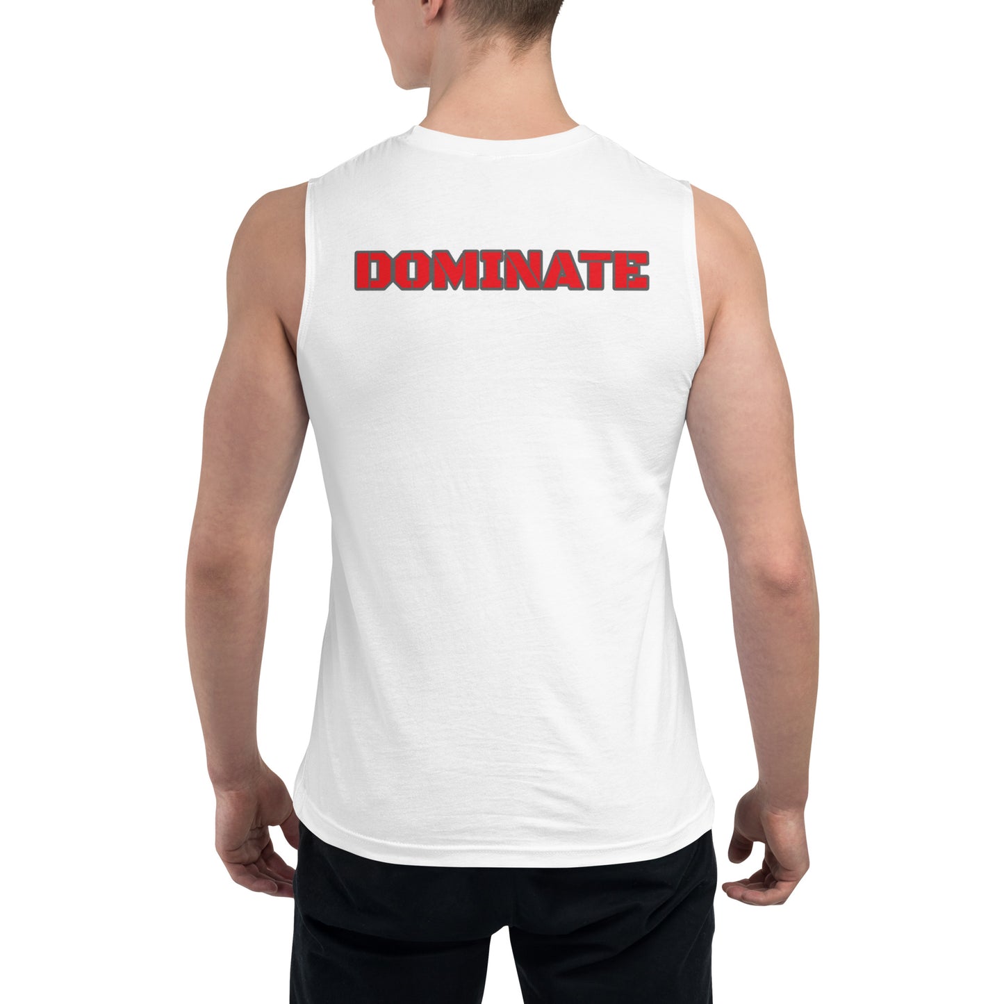 Muscle Shirt- Red-Dominate
