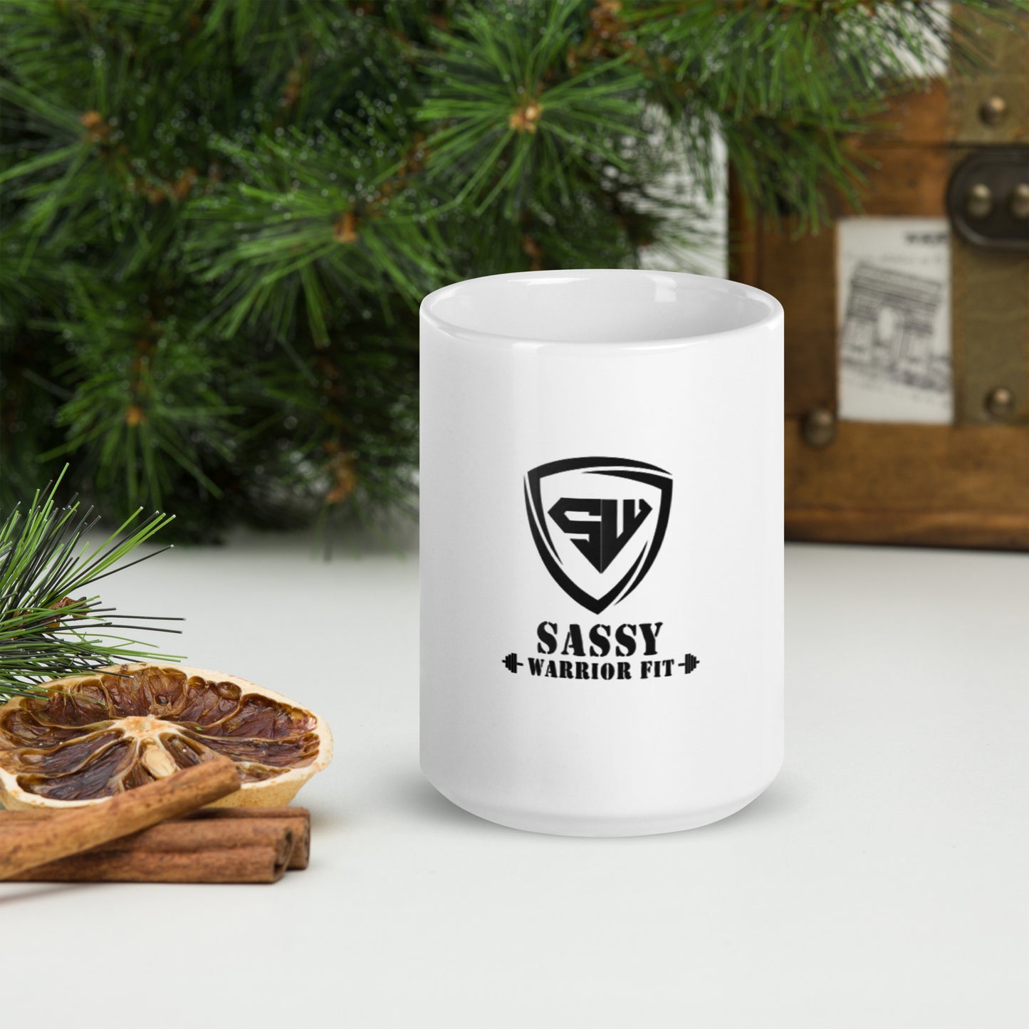 White glossy mug- Sassy