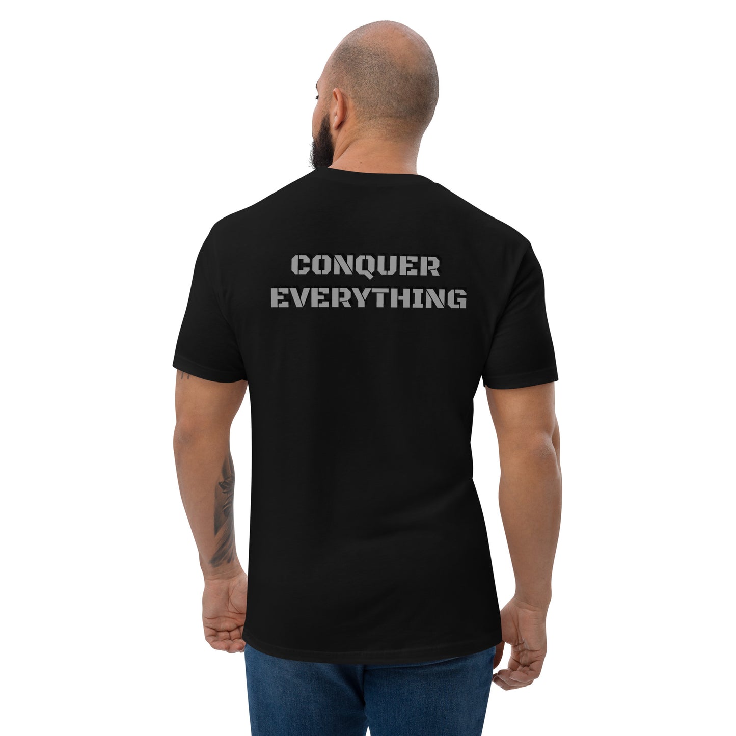 Short Sleeve T-shirt- Silver-Conquer Everything