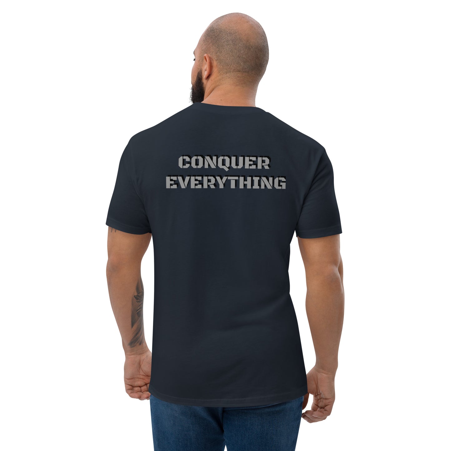 Short Sleeve T-shirt- Silver-Conquer Everything