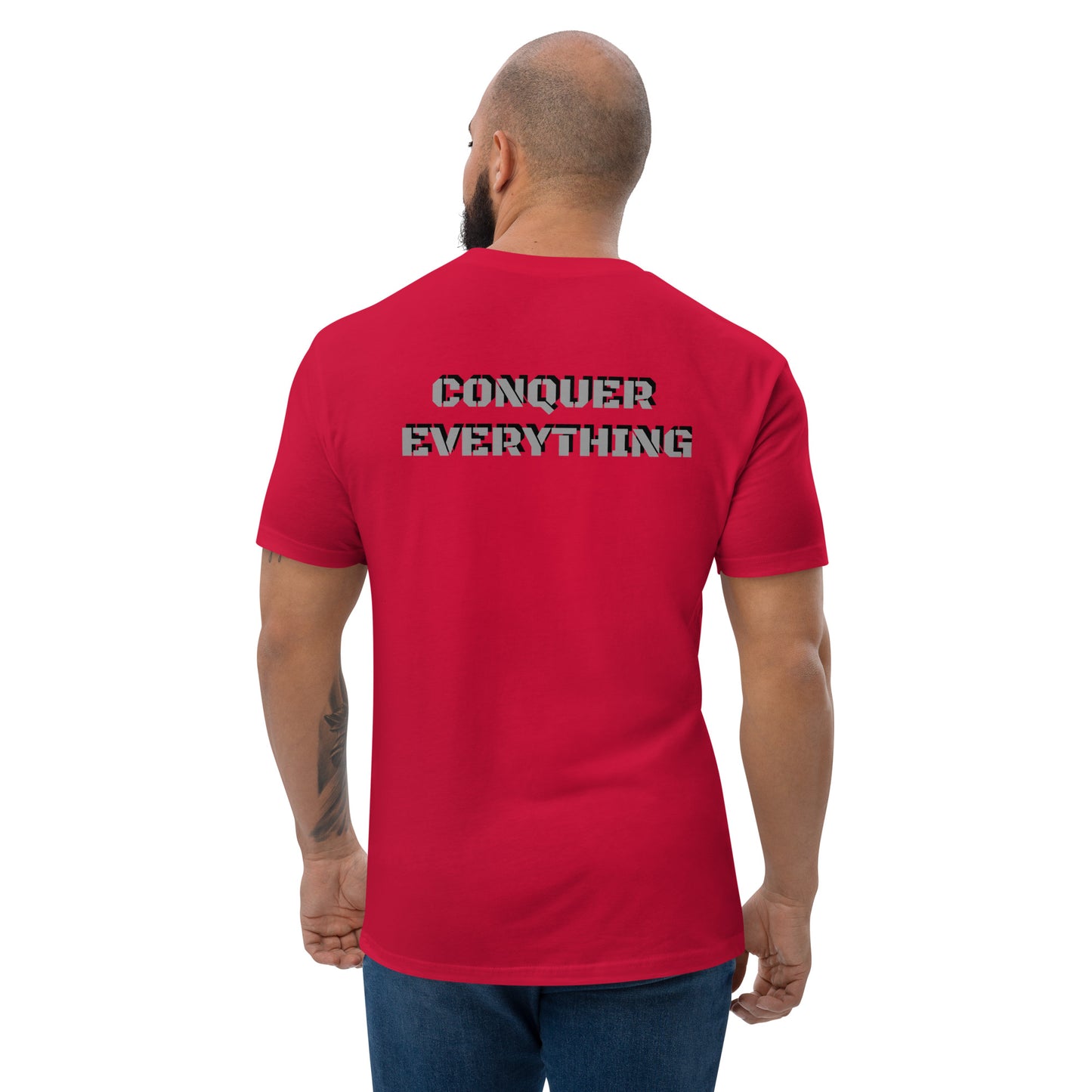 Short Sleeve T-shirt- Silver-Conquer Everything