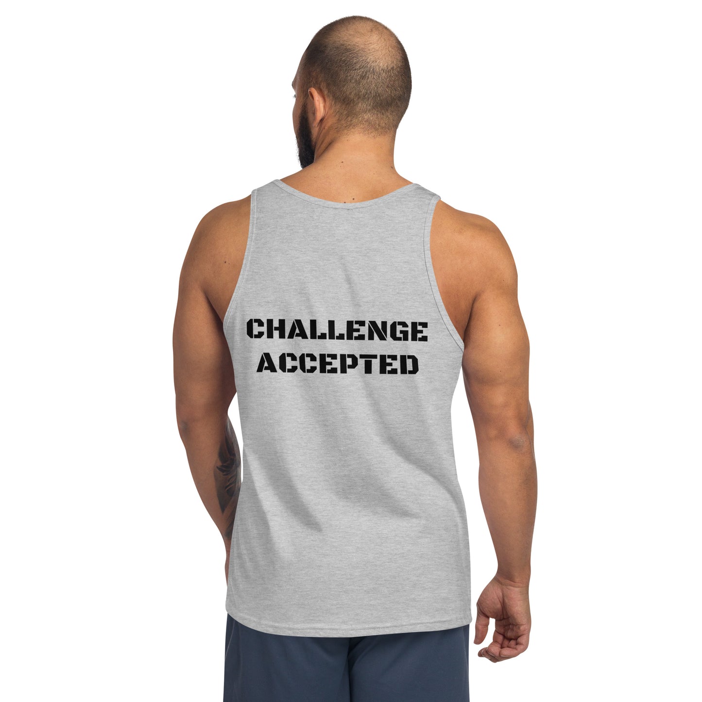Tank Top- Black-Challenge Accepted