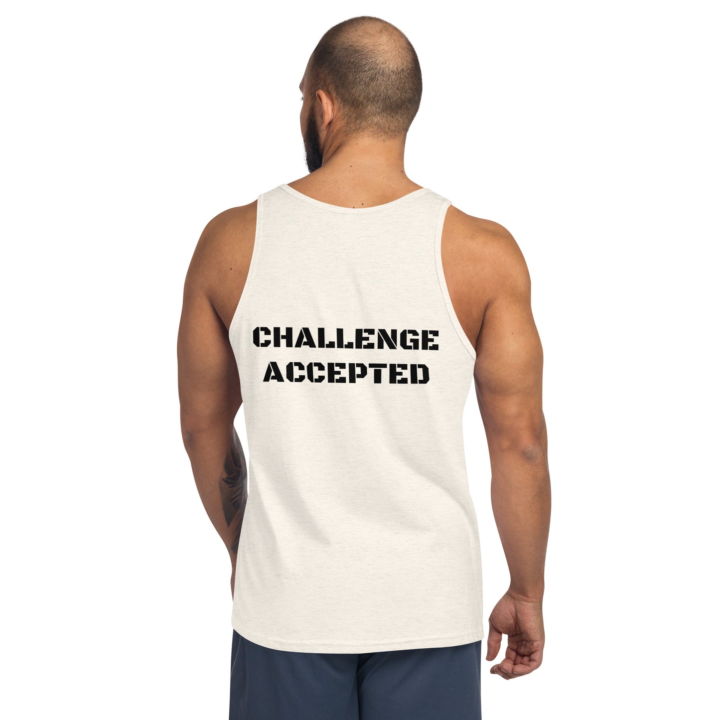 Tank Top- Black-Challenge Accepted