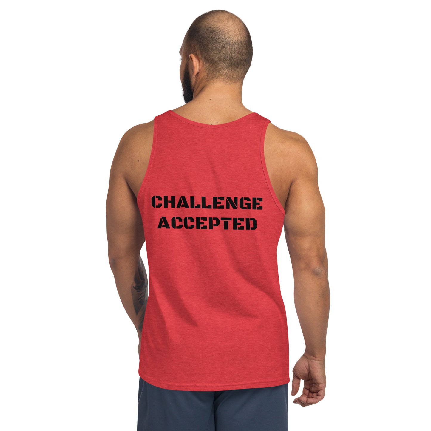 Tank Top- Black-Challenge Accepted