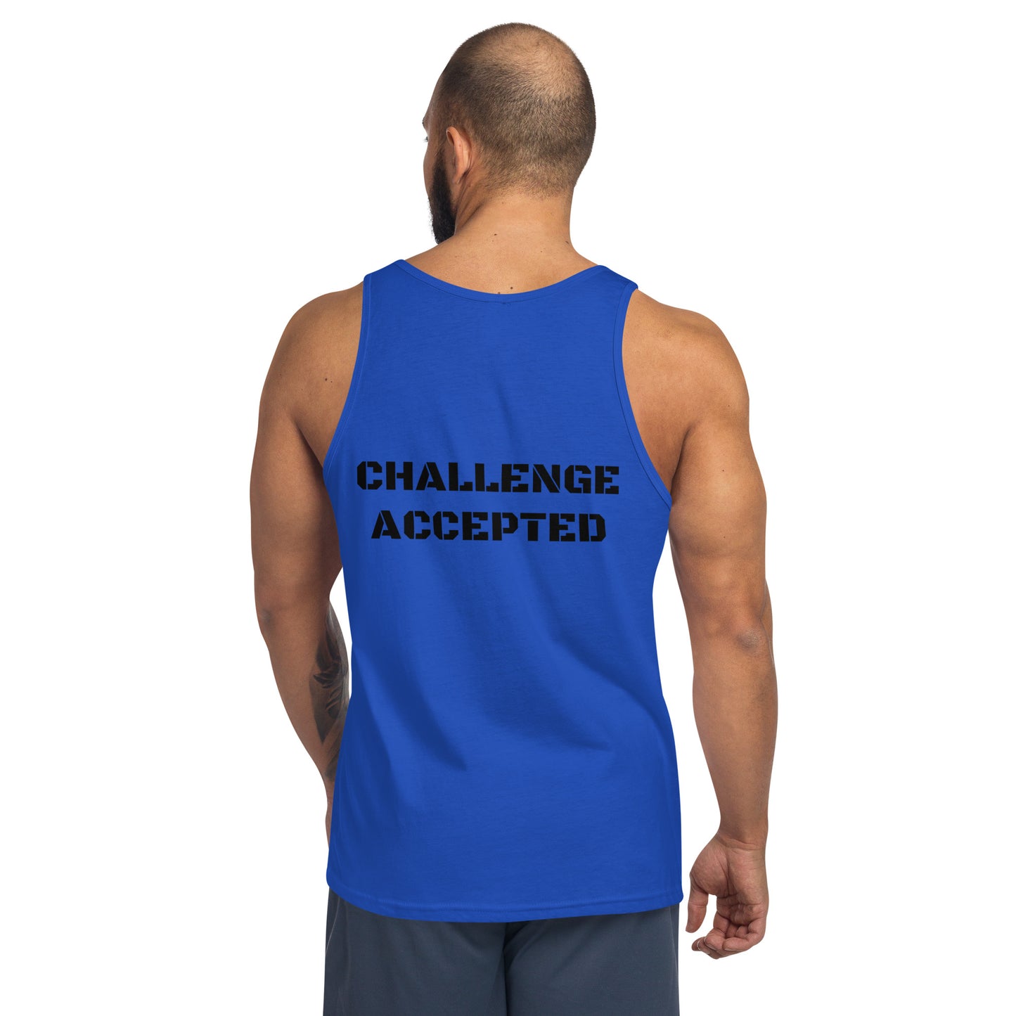 Tank Top- Black-Challenge Accepted