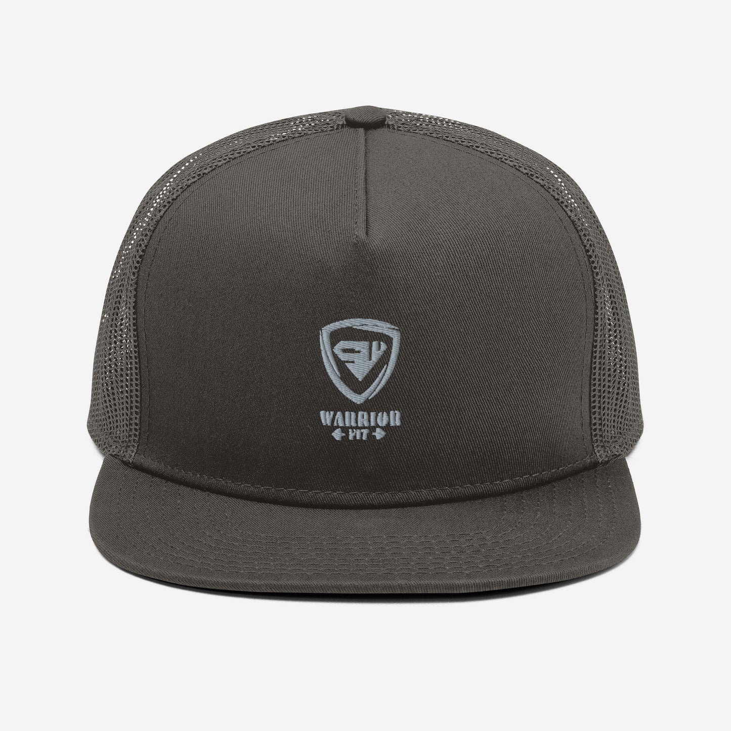 Mesh Back Snapback- Silver Warrior
