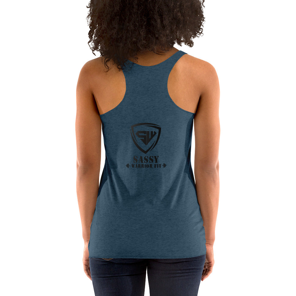 Women's Racerback Tank- Black- SWF
