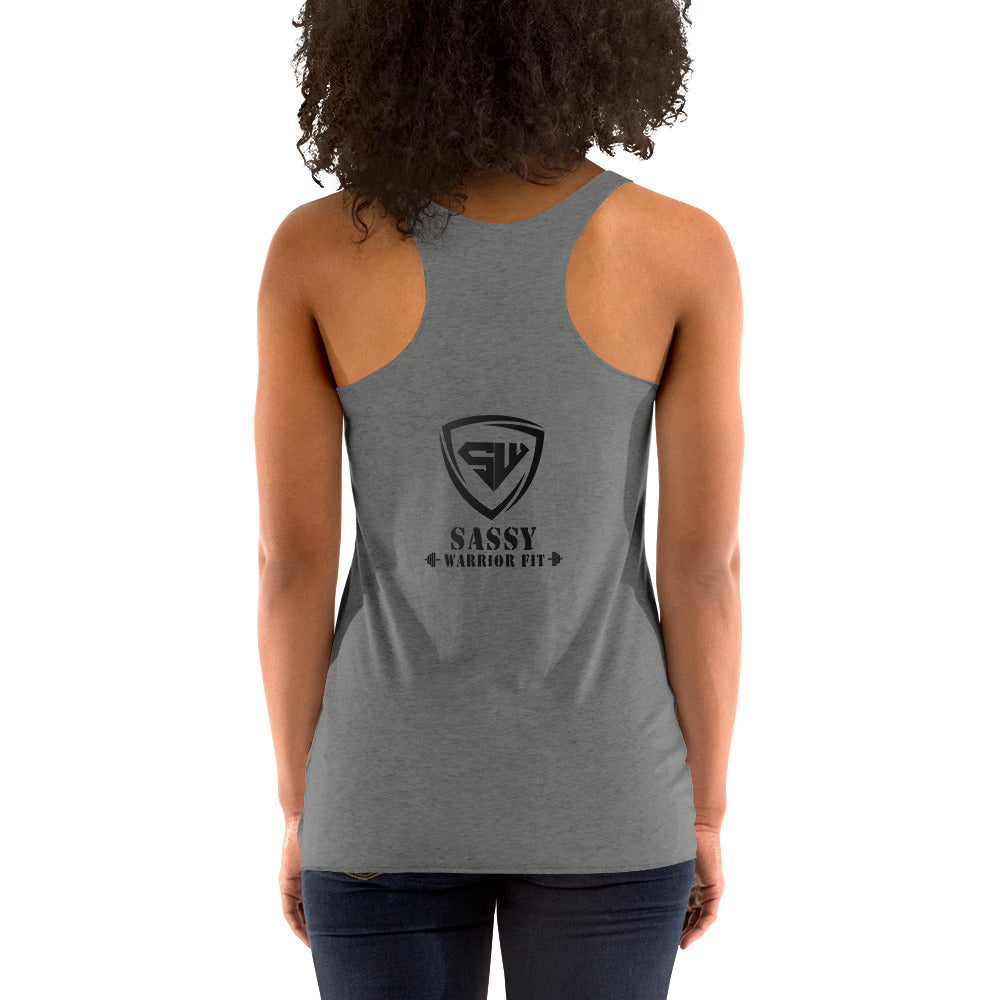 Women's Racerback Tank- Black- SWF