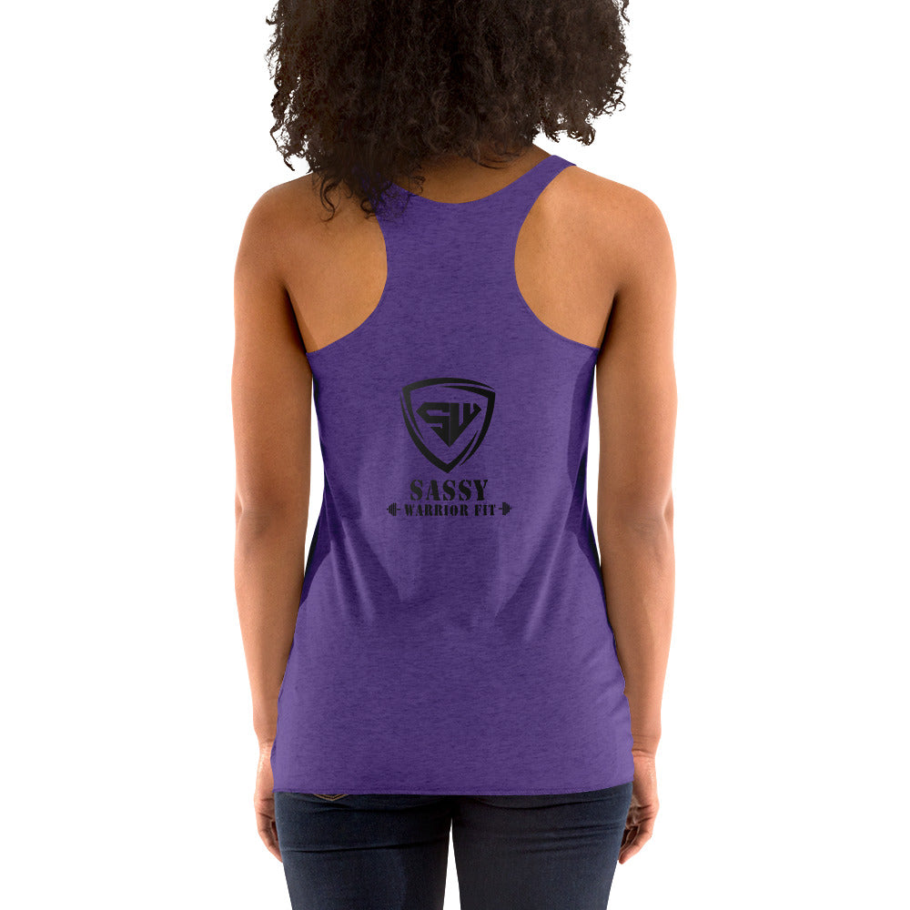 Women's Racerback Tank- Black- SWF