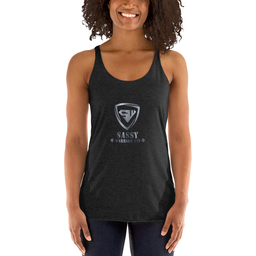 Women's Racerback Tank- Silver -Create