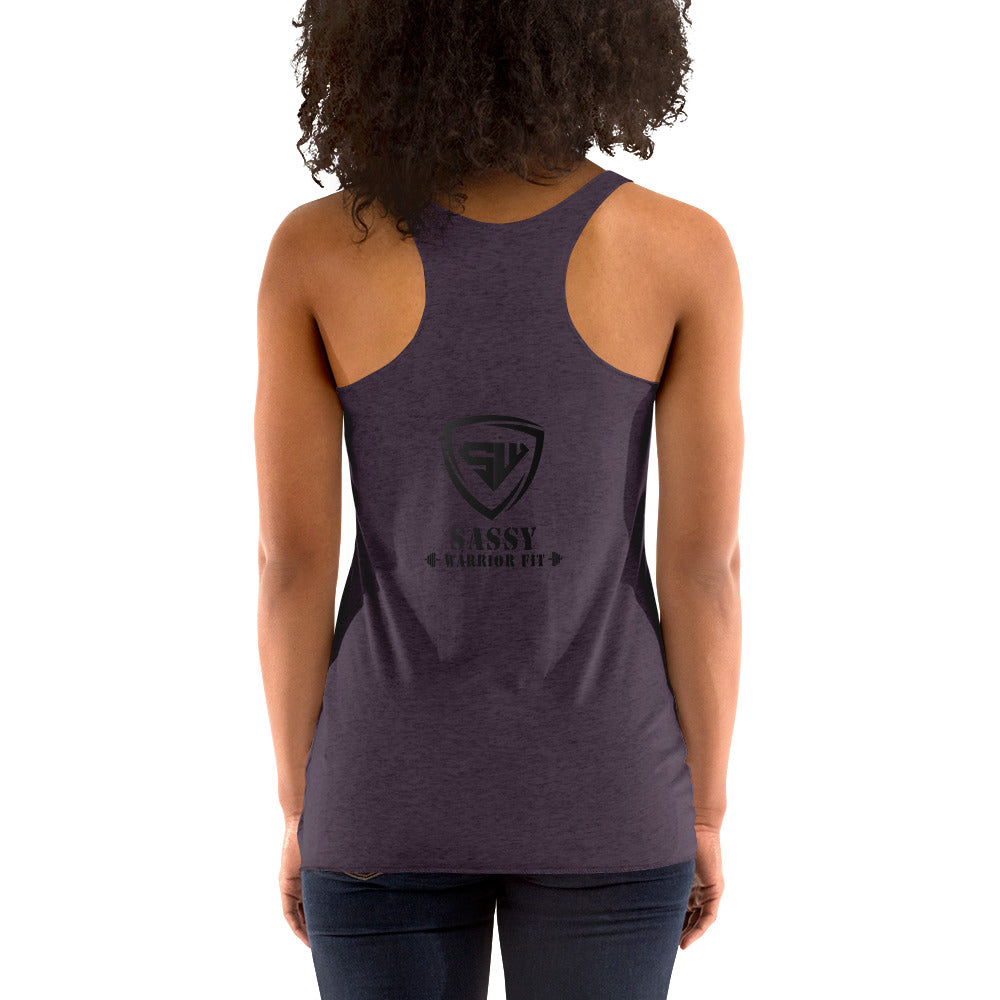 Women's Racerback Tank- Black- SWF