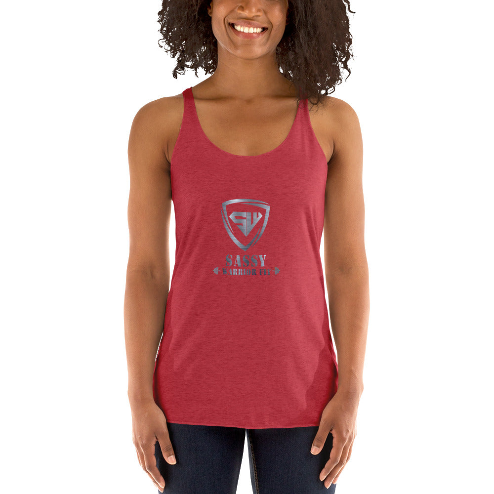 Women's Racerback Tank- Silver -Create