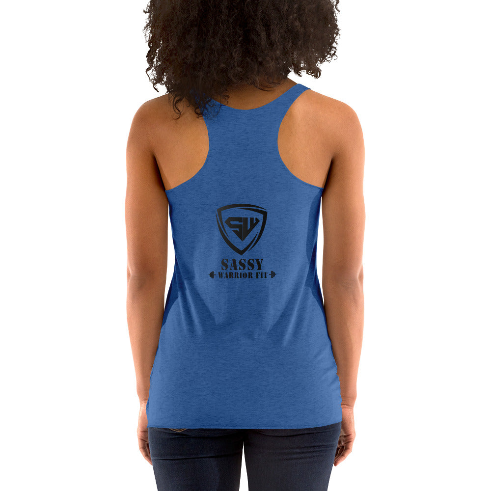 Women's Racerback Tank- Black- SWF