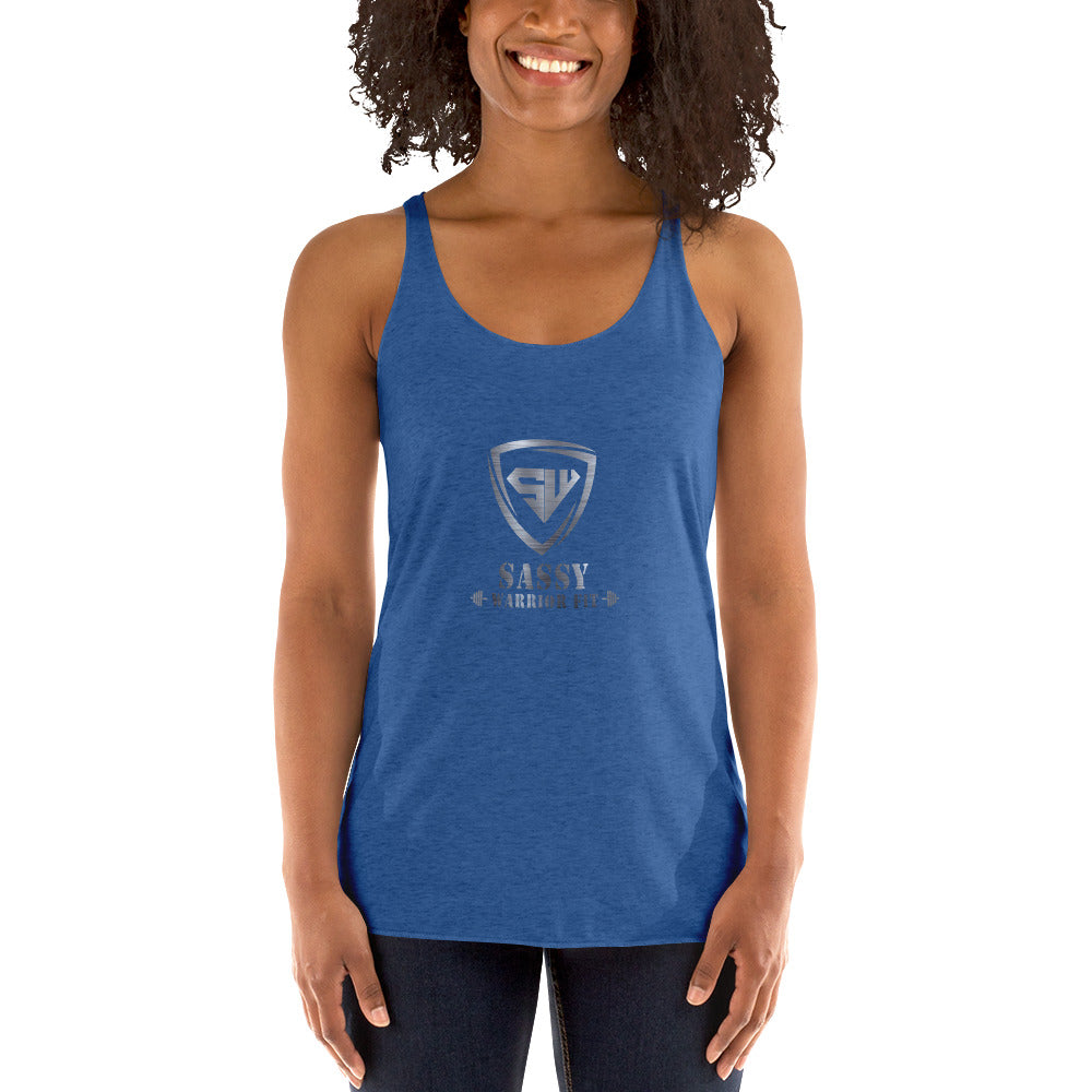Women's Racerback Tank- Silver -Create