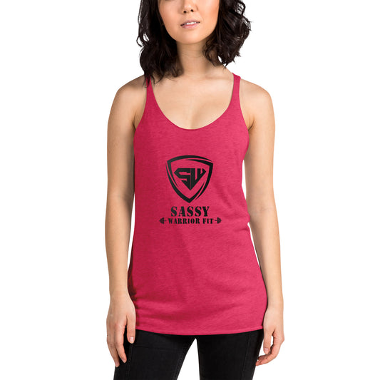 Women's Racerback Tank- Black- Challenge Accepted
