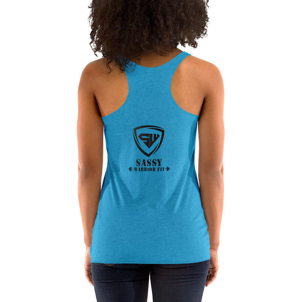 Women's Racerback Tank- Black- SWF