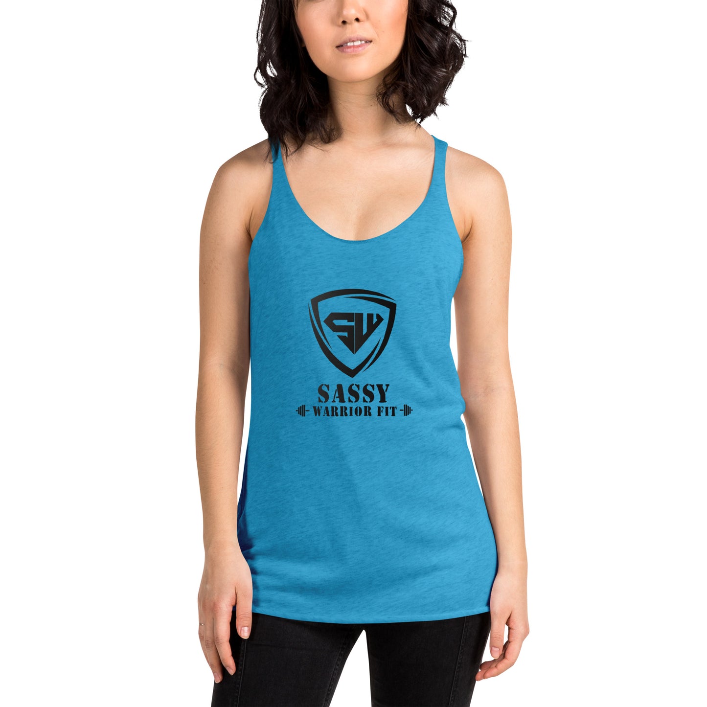 Women's Racerback Tank- Black- Challenge Accepted